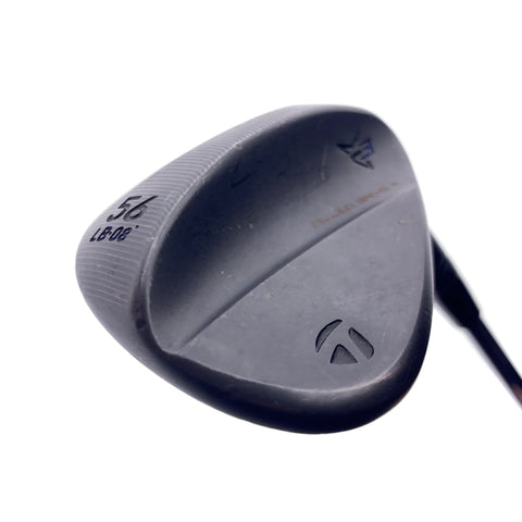 Used TaylorMade Milled Grind 3 Black Sand Wedge / 56.0 Degrees / Stiff Flex