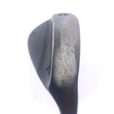 Used TaylorMade Milled Grind 3 Black Sand Wedge / 58.0 Degrees / Stiff Flex