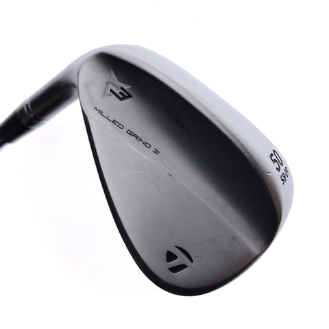 Used TaylorMade Milled Grind 3 Gap Wedge / 50.0 Degrees / Stiff Flex / L-H