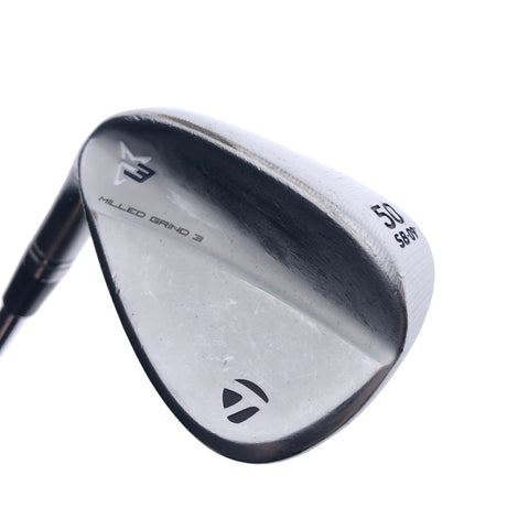 Used TaylorMade Milled Grind 3 Gap Wedge / 50.0 Degrees / Stiff Flex / Left-Han