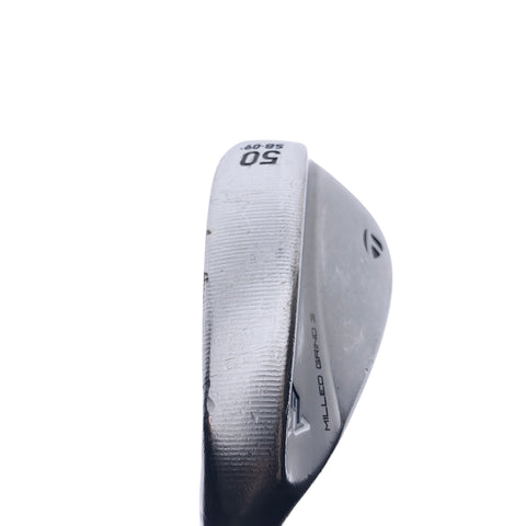 Used TaylorMade Milled Grind 3 Gap Wedge / 50.0 Degrees / Stiff Flex / Left-Han