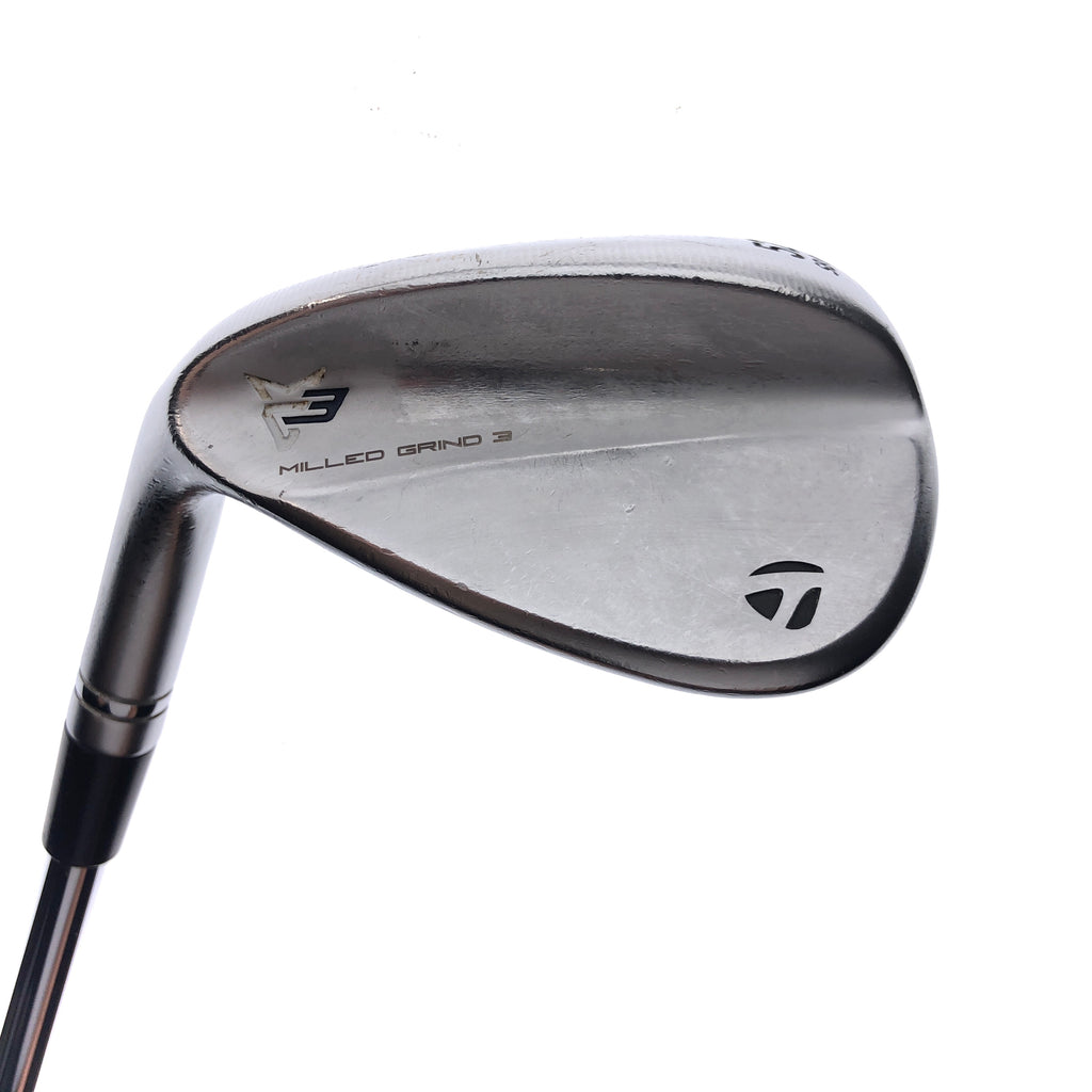 Used TaylorMade Milled Grind 3 Gap Wedge / 52 Degree / Stiff Flex / Left-Handed