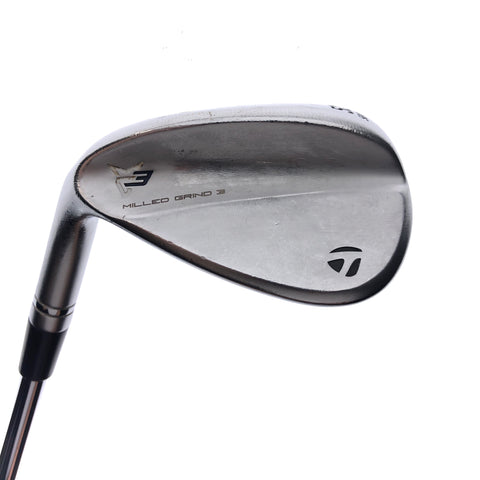 Used TaylorMade Milled Grind 3 Gap Wedge / 52 Degree / Stiff Flex / Left-Handed