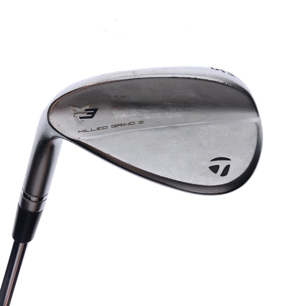 Used TaylorMade Milled Grind 3 Gap Wedge / 52 Degree / Stiff Flex / Left-Handed