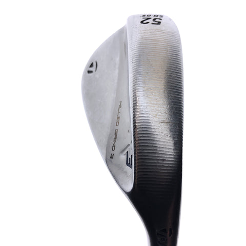 Used TaylorMade Milled Grind 3 Gap Wedge / 52.0 Degrees / Stiff Flex