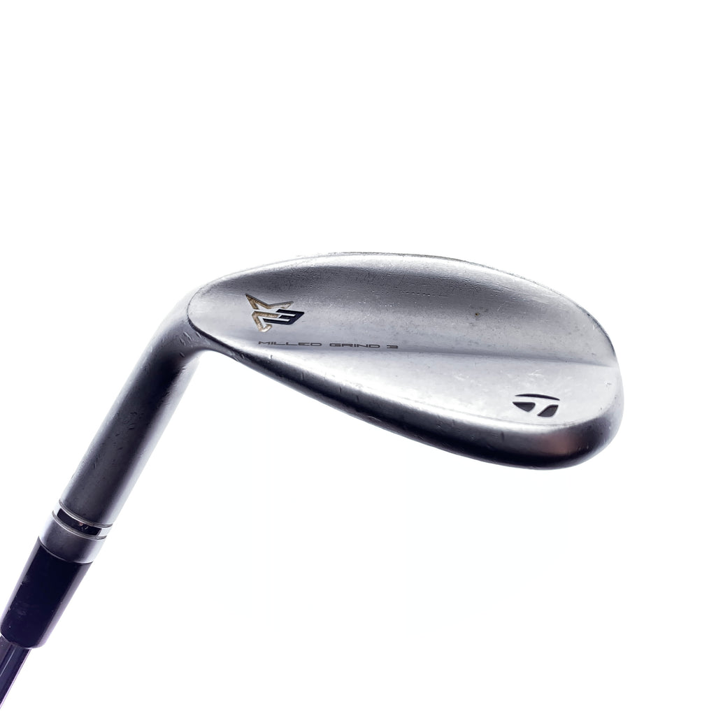 Used TaylorMade Milled Grind 3 Lob Wedge / 58.0 Deg / Stiff Flex / Left-Handed