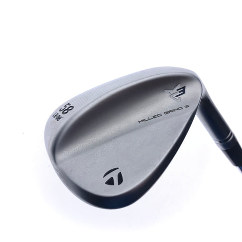 Used TaylorMade Milled Grind 3 Lob Wedge / 58.0 Degrees / Stiff Flex