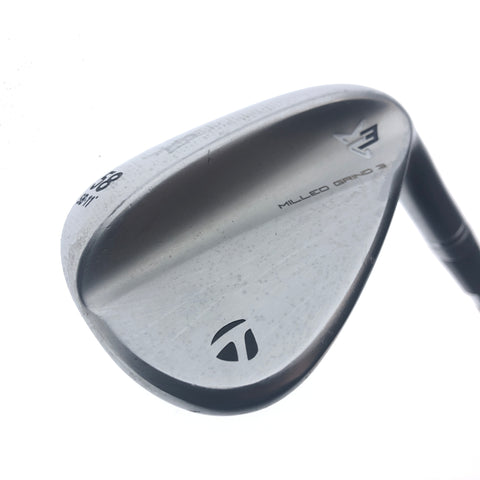 Used TaylorMade Milled Grind 3 Lob Wedge / 58.0 Degrees / Stiff Flex
