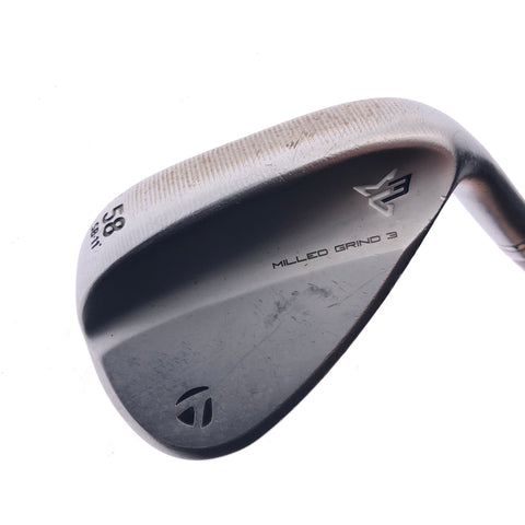 Used TaylorMade Milled Grind 3 Lob Wedge / 58.0 Degrees / Stiff Flex