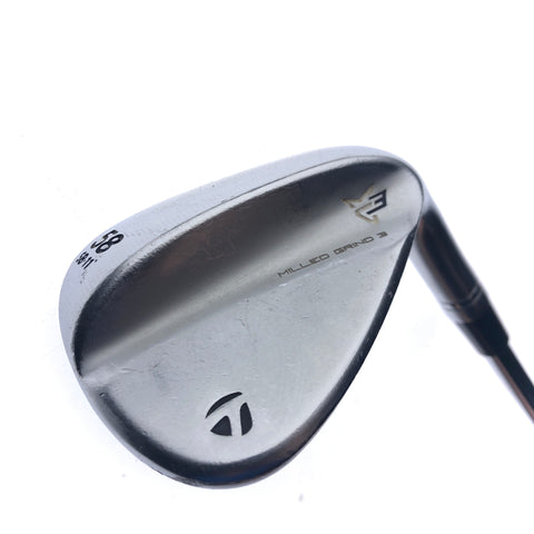 Used TaylorMade Milled Grind 3 Lob Wedge / 58.0 Degrees / Stiff Flex