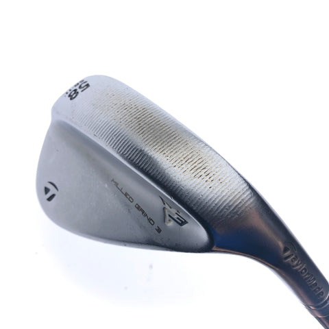 Used TaylorMade Milled Grind 3 Lob Wedge / 58.0 Degrees / Stiff Flex