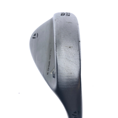 Used TaylorMade Milled Grind 3 Lob Wedge / 58.0 Degrees / Stiff Flex