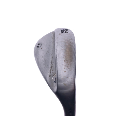 Used TaylorMade Milled Grind 3 Lob Wedge / 58.0 Degrees / Stiff Flex