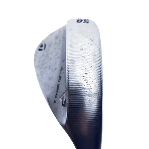 Used TaylorMade Milled Grind 3 Lob Wedge / 58.0 Degrees / Stiff Flex