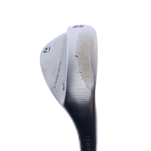 Used TaylorMade Milled Grind 3 Lob Wedge / 58.0 Degrees / Stiff Flex