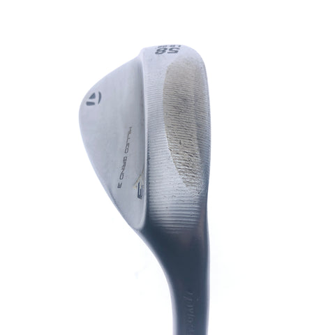 Used TaylorMade Milled Grind 3 Lob Wedge / 58.0 Degrees / Stiff Flex