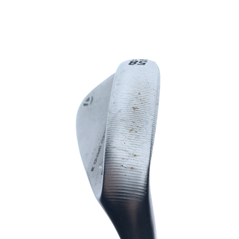 Used TaylorMade Milled Grind 3 Lob Wedge / 58.0 Degrees / Stiff Flex