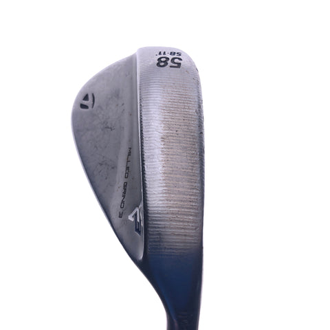 Used TaylorMade Milled Grind 3 Lob Wedge / 58.0 Degrees / Stiff Flex