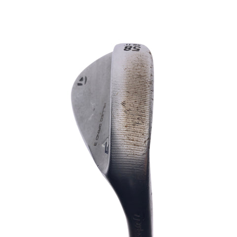 Used TaylorMade Milled Grind 3 Lob Wedge / 58.0 Degrees / Stiff Flex