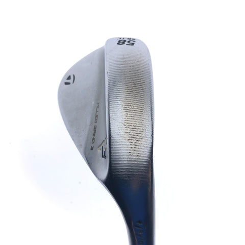 Used TaylorMade Milled Grind 3 Lob Wedge / 58.0 Degrees / Stiff Flex