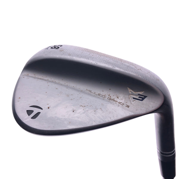 Used TaylorMade Milled Grind 3 Lob Wedge / 58.0 Degrees / Stiff Flex - Replay Golf 