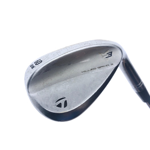 Used TaylorMade Milled Grind 3 Lob Wedge / 60.0 Degrees / Regular Flex