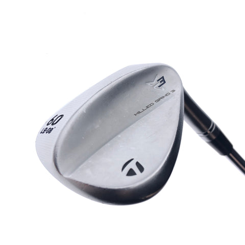 Used TaylorMade Milled Grind 3 Lob Wedge / 60.0 Degrees / Stiff Flex