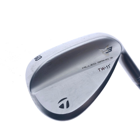 Used TaylorMade Milled Grind 3 TW Lob Wedge / 60.0 Degrees / Stiff Flex