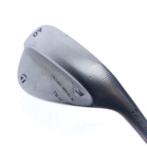 Used TaylorMade Milled Grind 3 TW Lob Wedge / 60.0 Degrees / Stiff Flex