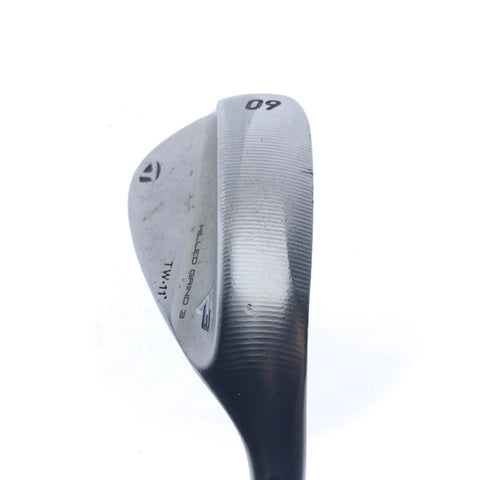 Used TaylorMade Milled Grind 3 TW Lob Wedge / 60.0 Degrees / Stiff Flex