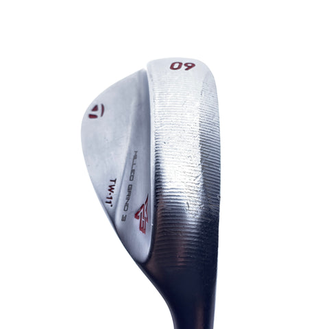 Used TaylorMade Milled Grind 3 TW Lob Wedge / 60.0 Degrees / Stiff Flex