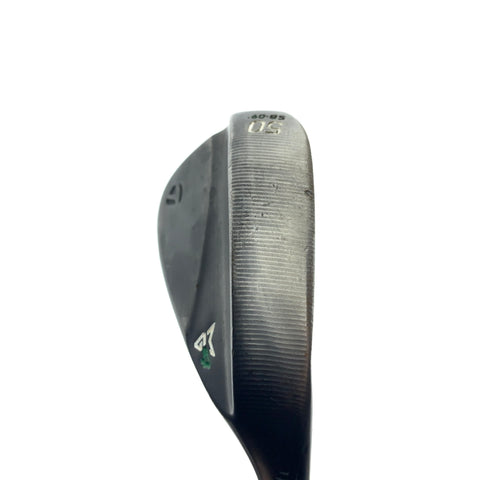 Used TaylorMade Milled Grind 4 Black Gap Wedge / 50.0 Degrees / Wedge Flex