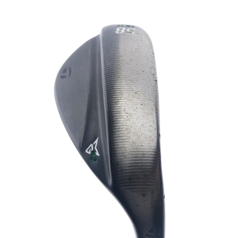 Used TaylorMade Milled Grind 4 Black Lob Wedge / 58.0 Degrees / Wedge Flex