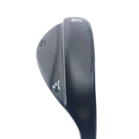 Used TaylorMade Milled Grind 4 Black Lob Wedge / 58.0 Degrees / Wedge Flex