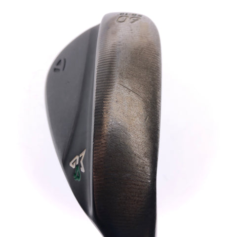 Used TaylorMade Milled Grind 4 Black Lob Wedge / 60.0 Degrees / Stiff Flex