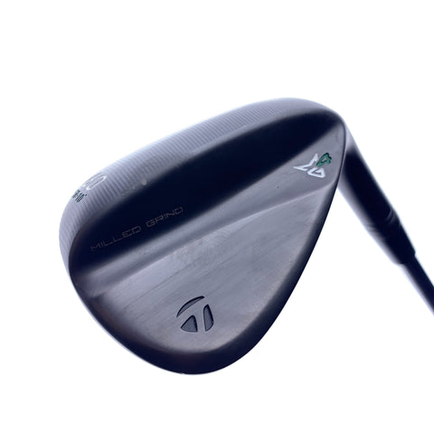 Used TaylorMade Milled Grind 4 Black Lob Wedge / 60.0 Degrees / Wedge Flex
