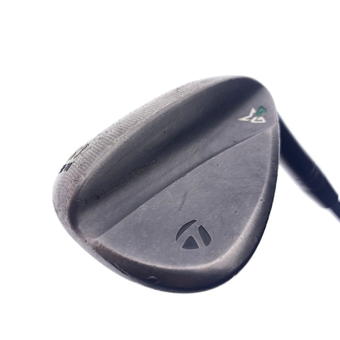 Used TaylorMade Milled Grind 4 Black Lob Wedge / 60.0 Degrees / Wedge Flex