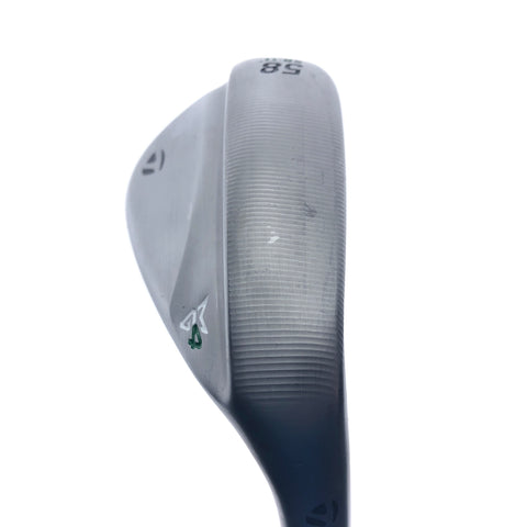 Used TaylorMade Milled Grind 4 Lob Wedge / 58.0 Degrees / Stiff Flex