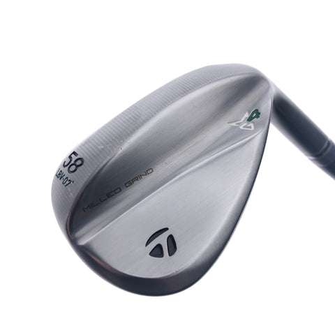 Used TaylorMade Milled Grind 4 Lob Wedge / 58.0 Degrees / Wedge Flex