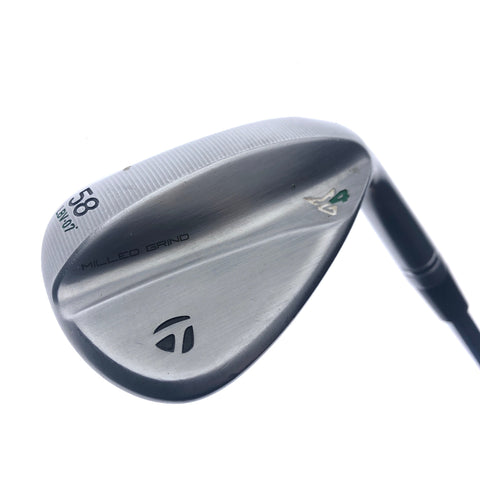 Used TaylorMade Milled Grind 4 Lob Wedge / 58.0 Degrees / Wedge Flex