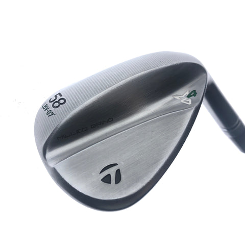 Used TaylorMade Milled Grind 4 Lob Wedge / 58.0 Degrees / Wedge Flex