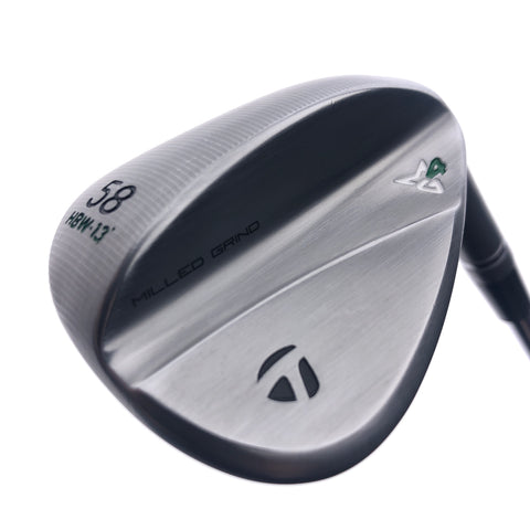 Used TaylorMade Milled Grind 4 Lob Wedge / 58.0 Degrees / Wedge Flex