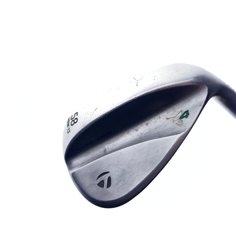 Used TaylorMade Milled Grind 4 Lob Wedge / 58.0 Degrees / Wedge Flex