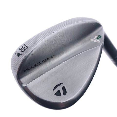 Used TaylorMade Milled Grind 4 Lob Wedge / 58.0 Degrees / Wedge Flex
