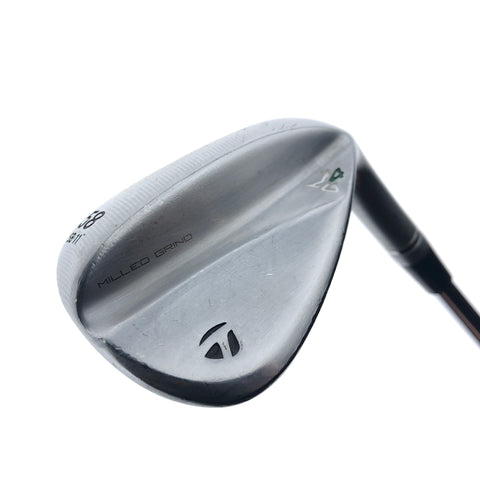 Used TaylorMade Milled Grind 4 Lob Wedge / 58.0 Degrees / Wedge Flex