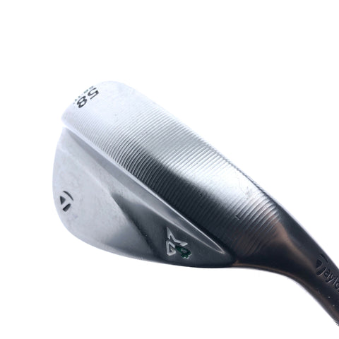 Used TaylorMade Milled Grind 4 Lob Wedge / 58.0 Degrees / Wedge Flex