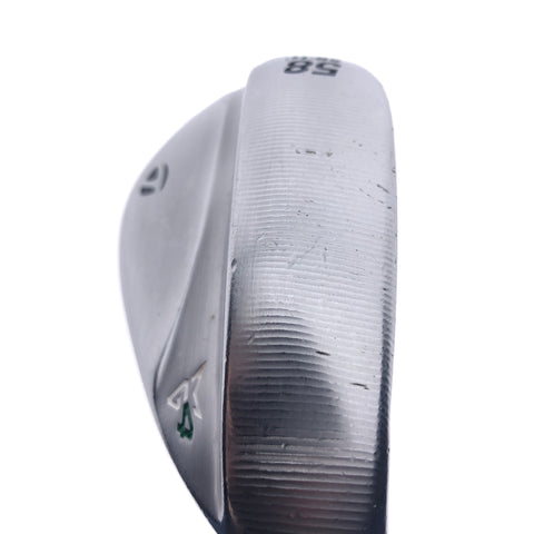 Used TaylorMade Milled Grind 4 Lob Wedge / 58.0 Degrees / Wedge Flex