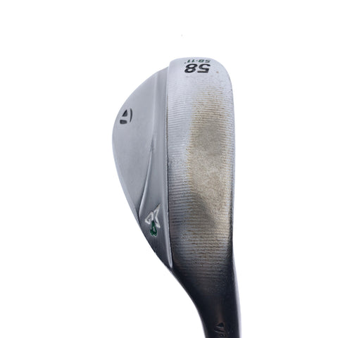 Used TaylorMade Milled Grind 4 Lob Wedge / 58.0 Degrees / Wedge Flex