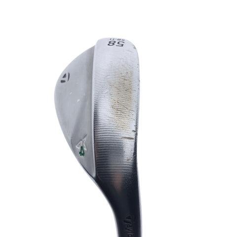 Used TaylorMade Milled Grind 4 Lob Wedge / 58.0 Degrees / Wedge Flex