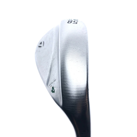 Used TaylorMade Milled Grind 4 Lob Wedge / 58.0 Degrees / Wedge Flex